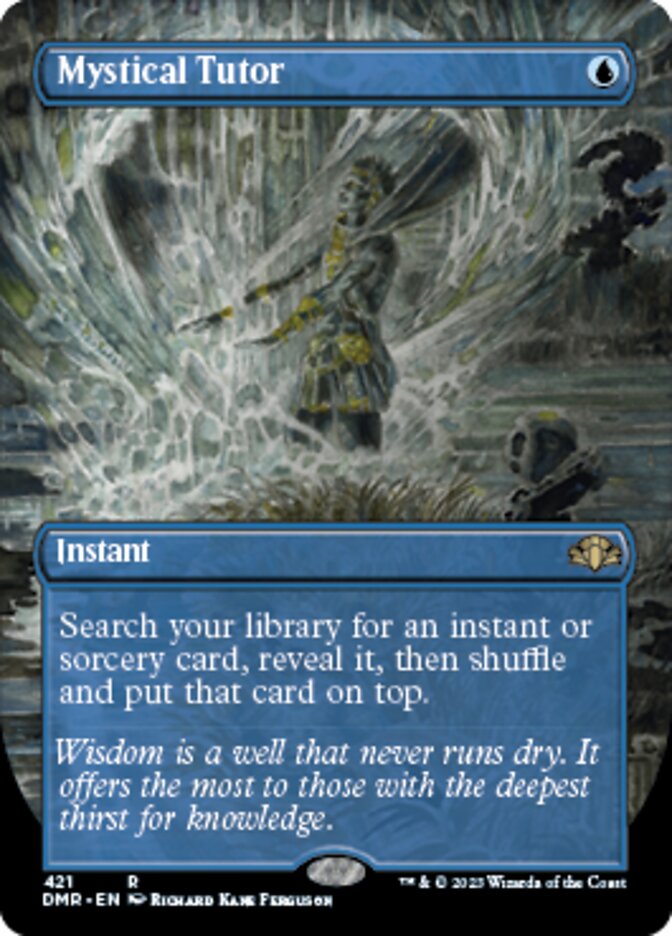 Mystical Tutor (Borderless Alternate Art) [Dominaria Remastered] | Lots Moore NSW