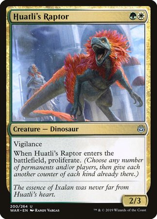 Huatli's Raptor [War of the Spark] | Lots Moore NSW