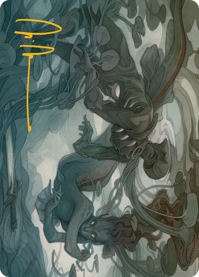Emry, Lurker of the Loch Art Card (Gold-Stamped Signature) [March of the Machine Art Series] | Lots Moore NSW