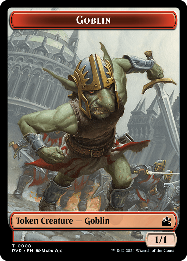 Goblin (0008) // Emblem - Domri Rade Double-Sided Token [Ravnica Remastered Tokens] | Lots Moore NSW