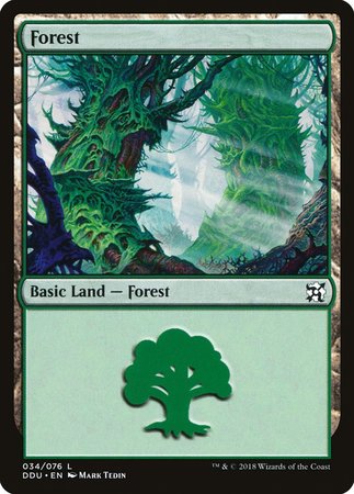 Forest (34) [Duel Decks: Elves vs. Inventors] | Lots Moore NSW