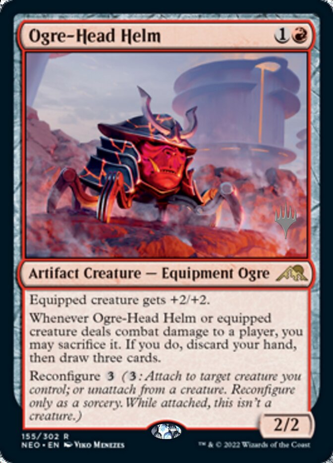 Ogre-Head Helm (Promo Pack) [Kamigawa: Neon Dynasty Promos] | Lots Moore NSW