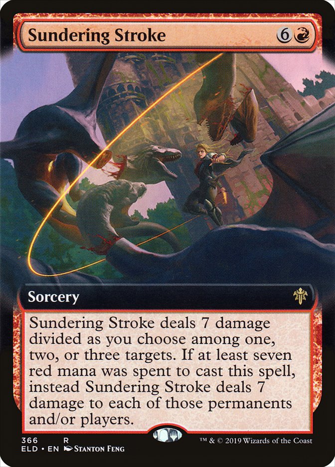 Sundering Stroke (Extended Art) [Throne of Eldraine] | Lots Moore NSW