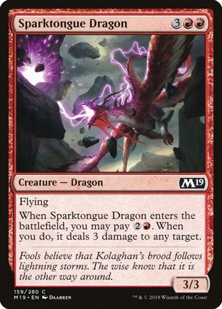 Sparktongue Dragon [Core Set 2019] | Lots Moore NSW