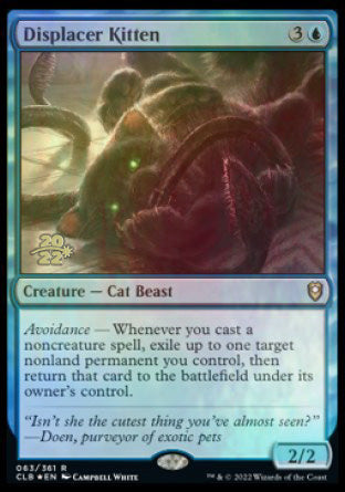 Displacer Kitten [Commander Legends: Battle for Baldur's Gate Prerelease Promos] | Lots Moore NSW