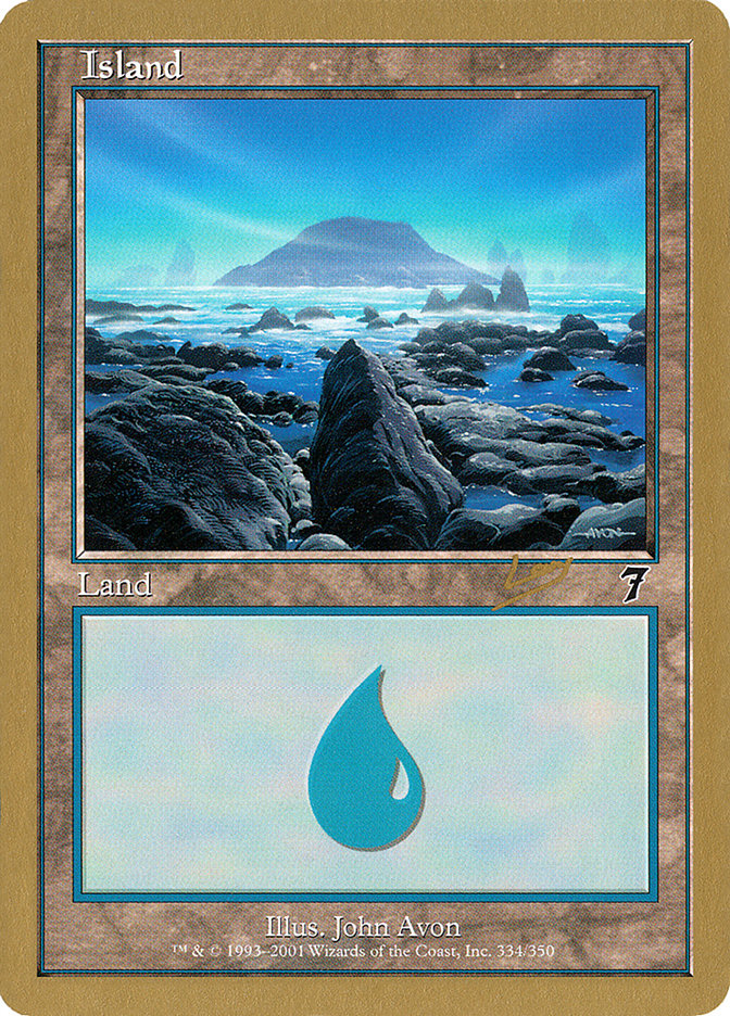 Island (rl334) (Raphael Levy) [World Championship Decks 2002] | Lots Moore NSW