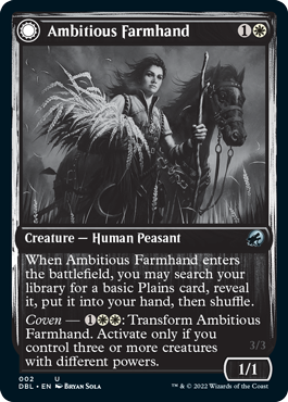 Ambitious Farmhand // Seasoned Cathar [Innistrad: Double Feature] | Lots Moore NSW