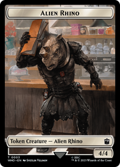 Alien Rhino // Cyberman Double-Sided Token [Doctor Who Tokens] | Lots Moore NSW