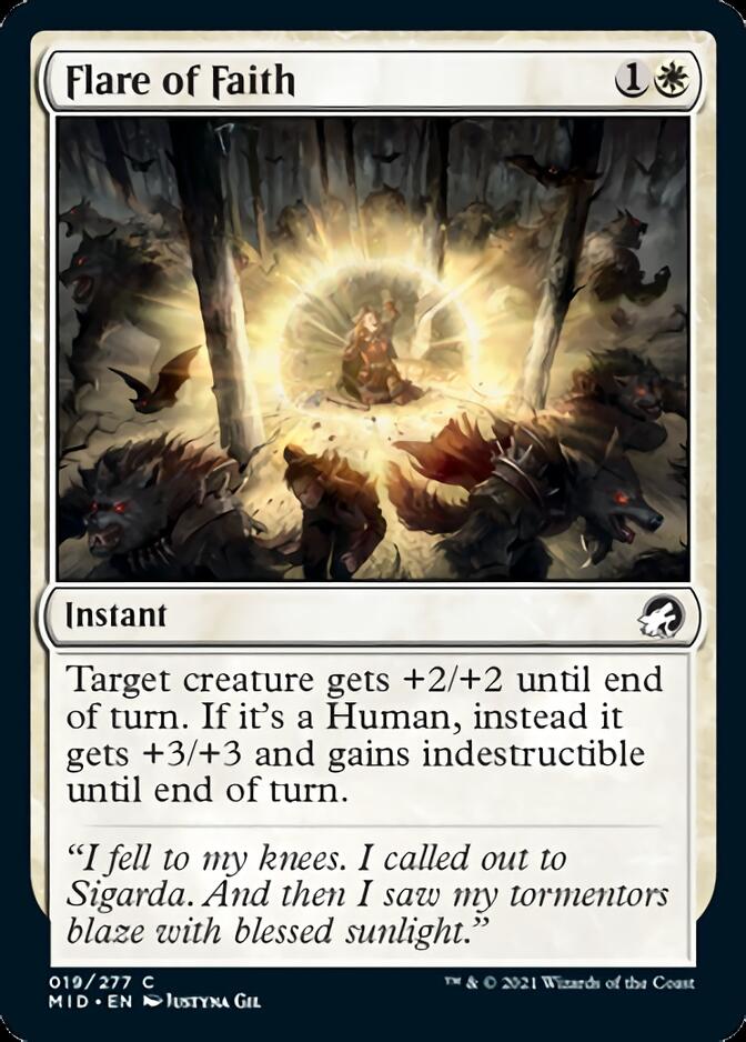 Flare of Faith [Innistrad: Midnight Hunt] | Lots Moore NSW