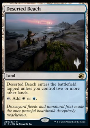 Deserted Beach (Promo Pack) [Innistrad: Midnight Hunt Promos] | Lots Moore NSW