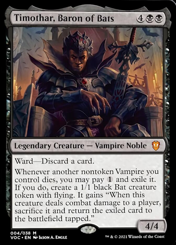 Timothar, Baron of Bats [Innistrad: Crimson Vow Commander] | Lots Moore NSW