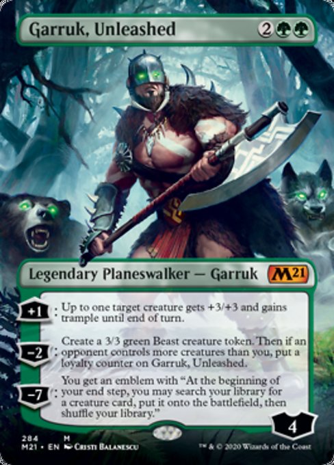 Garruk, Unleashed (Borderless) [Core Set 2021] | Lots Moore NSW