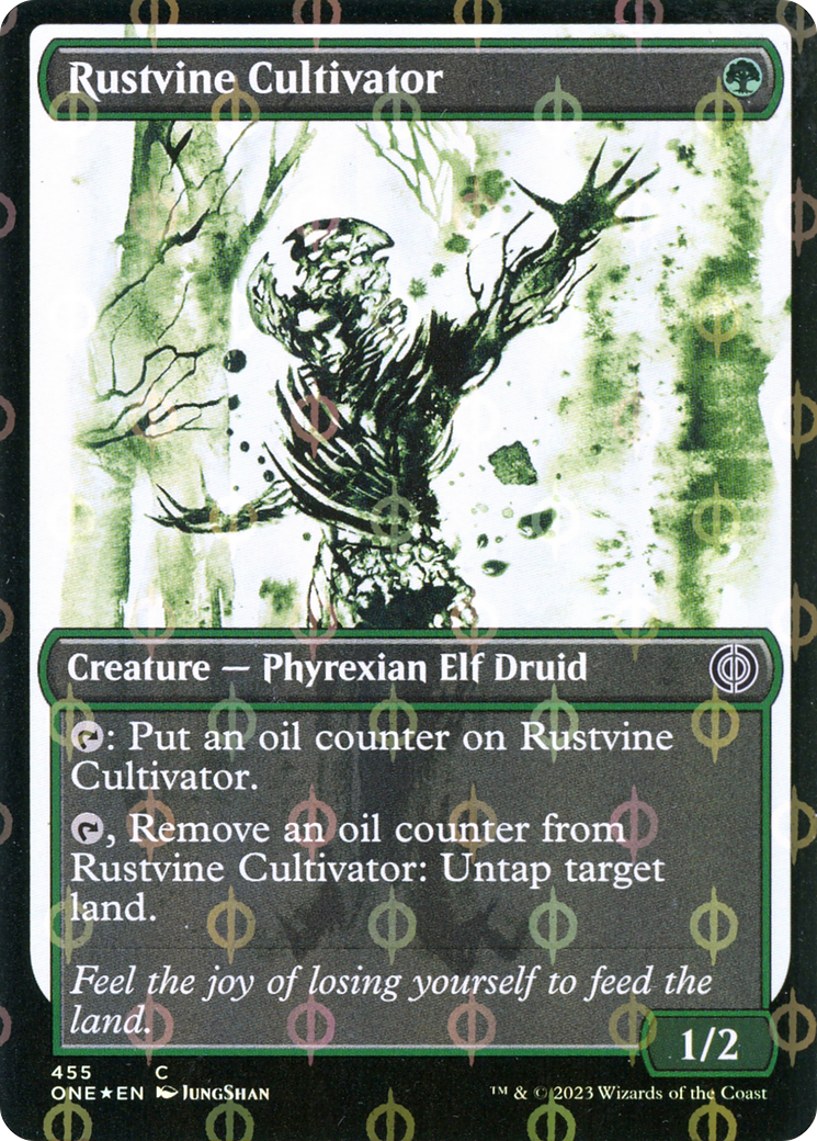 Rustvine Cultivator (Showcase Ichor Step-and-Compleat Foil) [Phyrexia: All Will Be One] | Lots Moore NSW