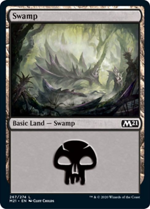 Swamp (267) [Core Set 2021] | Lots Moore NSW