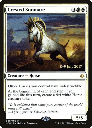 Crested Sunmare [Hour of Devastation Promos] | Lots Moore NSW