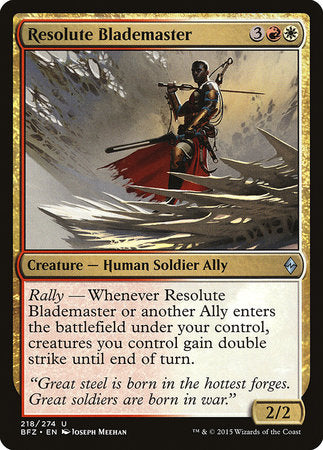 Resolute Blademaster [Battle for Zendikar] | Lots Moore NSW