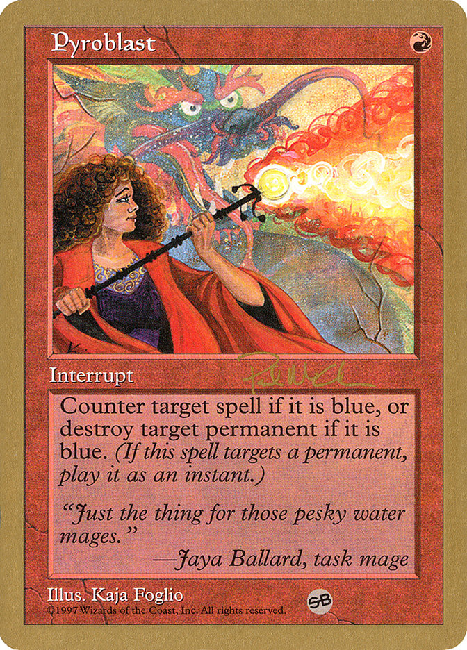 Pyroblast (Paul McCabe) (SB) [World Championship Decks 1997] | Lots Moore NSW