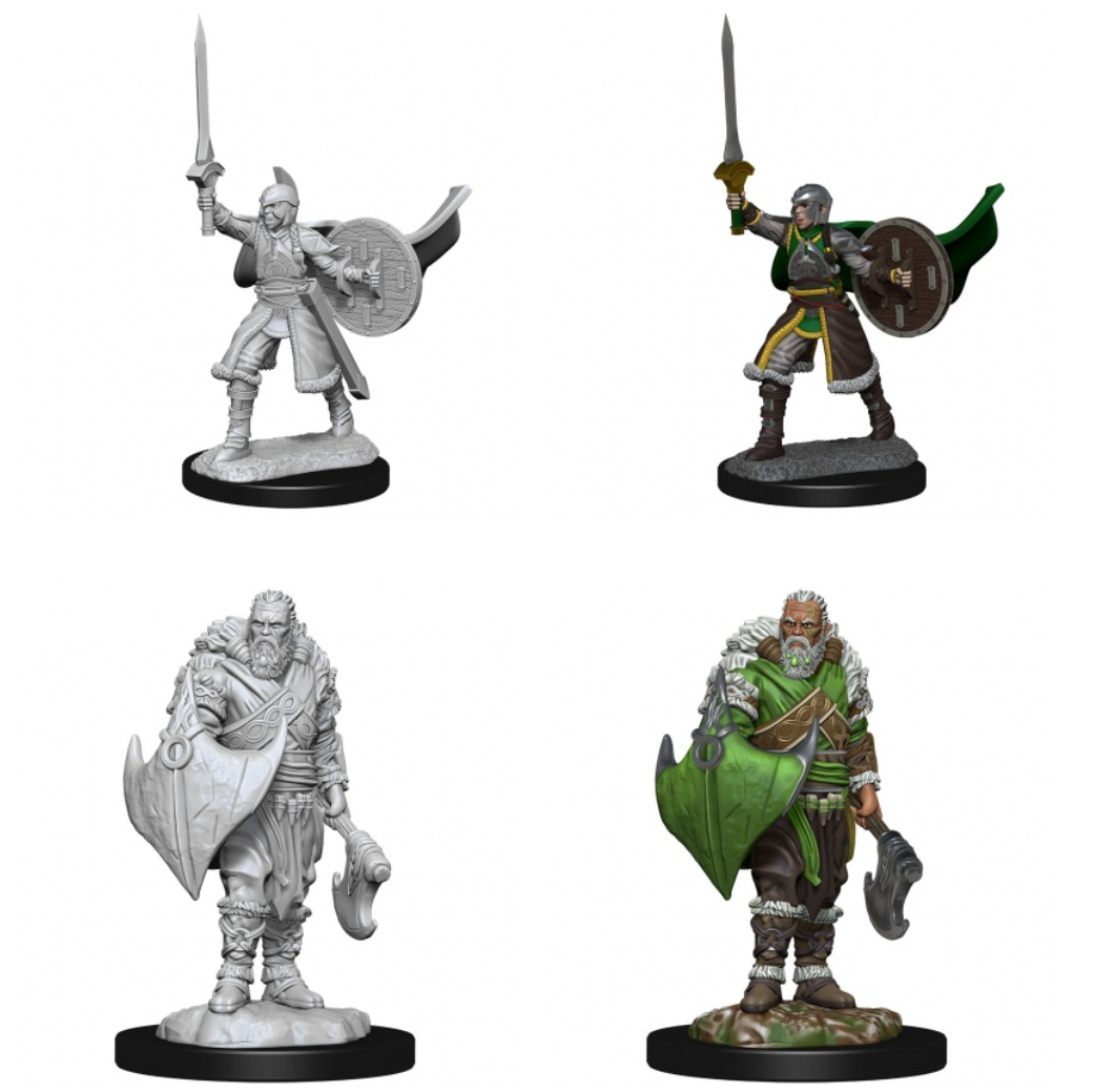 Magic the Gathering Unpainted Miniatures Human Berserkers | Lots Moore NSW