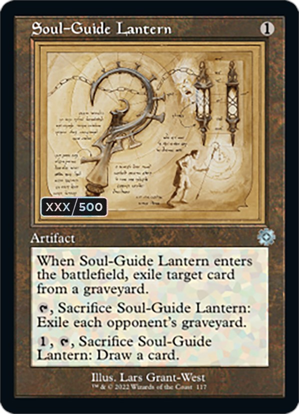 Soul-Guide Lantern (Retro Schematic) (Serial Numbered) [The Brothers' War Retro Artifacts] | Lots Moore NSW