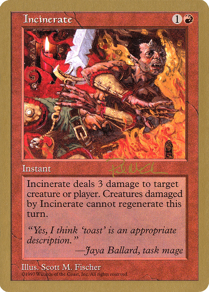 Incinerate (Paul McCabe) [World Championship Decks 1997] | Lots Moore NSW