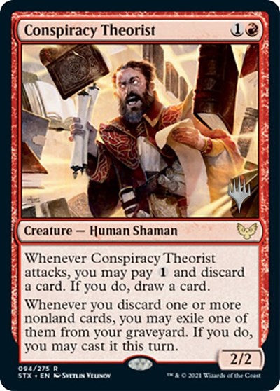 Conspiracy Theorist (Promo Pack) [Strixhaven: School of Mages Promos] | Lots Moore NSW