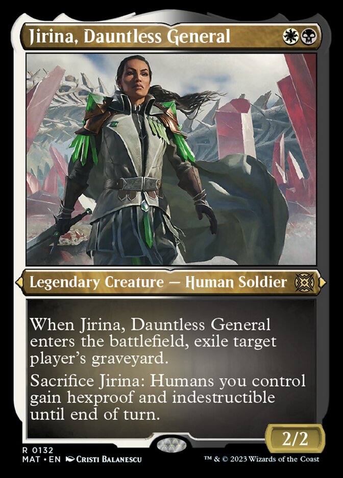 Jirina, Dauntless General (Foil Etched) [March of the Machine: The Aftermath] | Lots Moore NSW