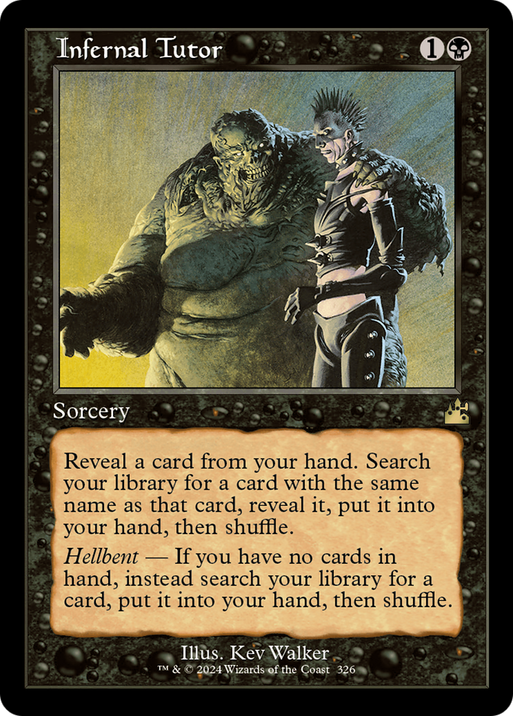 Infernal Tutor (Retro Frame) [Ravnica Remastered] | Lots Moore NSW