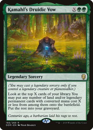 Kamahl's Druidic Vow [Dominaria] | Lots Moore NSW