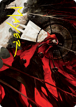 Curse of Hospitality Art Card (Gold-Stamped Signature) [Innistrad: Crimson Vow Art Series] | Lots Moore NSW