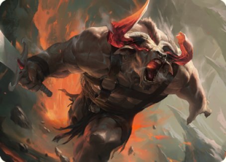 Furious Bellow Art Card [Dominaria United Art Series] | Lots Moore NSW