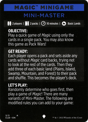 Mini-Master (Magic Minigame) [Commander Legends: Battle for Baldur's Gate Minigame] | Lots Moore NSW