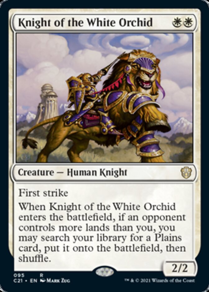 Knight of the White Orchid [Commander 2021] | Lots Moore NSW