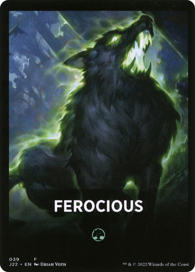 Ferocious Theme Card [Jumpstart 2022 Front Cards] | Lots Moore NSW