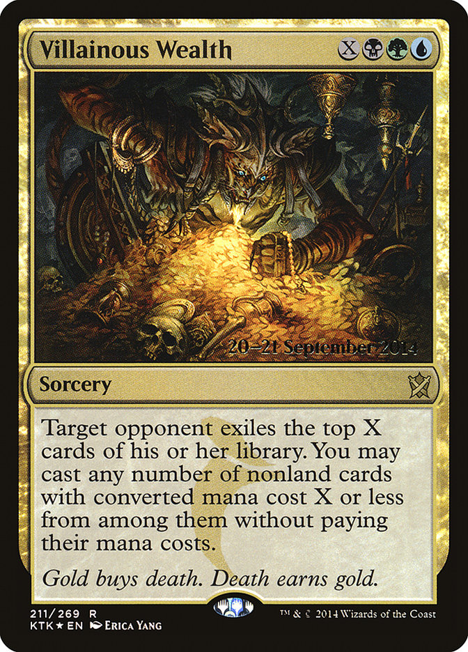 Villainous Wealth  [Khans of Tarkir Prerelease Promos] | Lots Moore NSW