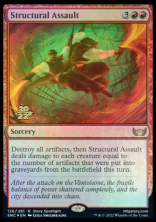 Structural Assault [Streets of New Capenna Prerelease Promos] | Lots Moore NSW