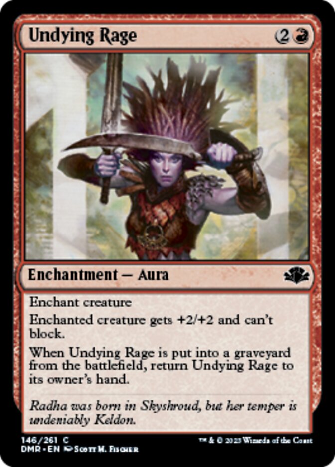 Undying Rage [Dominaria Remastered] | Lots Moore NSW