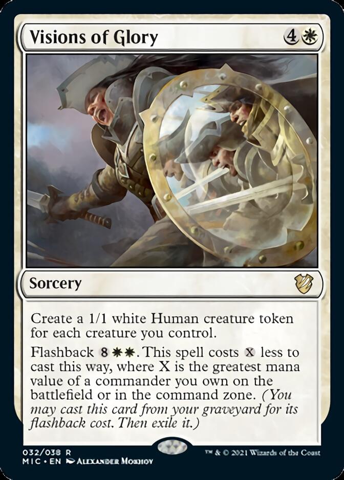 Visions of Glory [Innistrad: Midnight Hunt Commander] | Lots Moore NSW