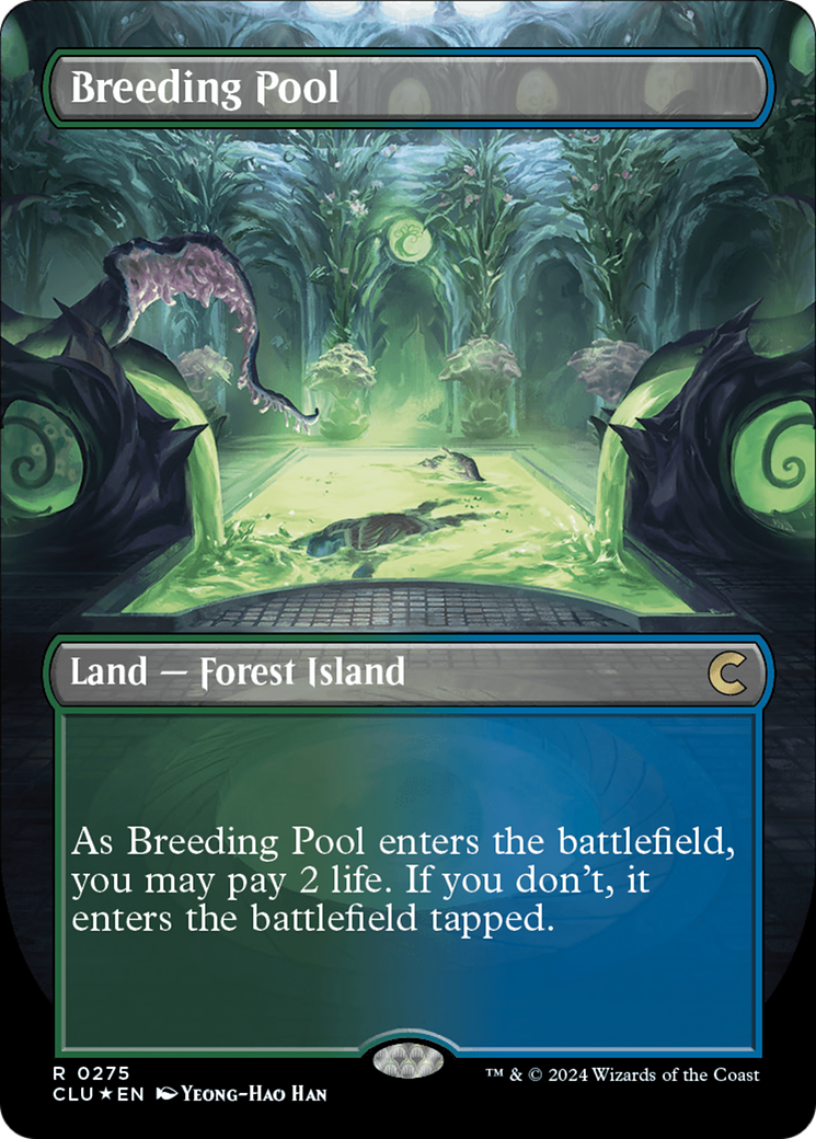 Breeding Pool (Borderless) [Ravnica: Clue Edition] | Lots Moore NSW