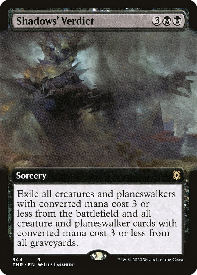 Shadows' Verdict (Extended Art) [Zendikar Rising] | Lots Moore NSW