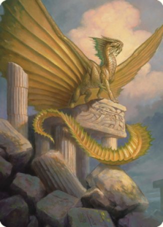 Ancient Gold Dragon Art Card (05) [Commander Legends: Battle for Baldur's Gate Art Series] | Lots Moore NSW