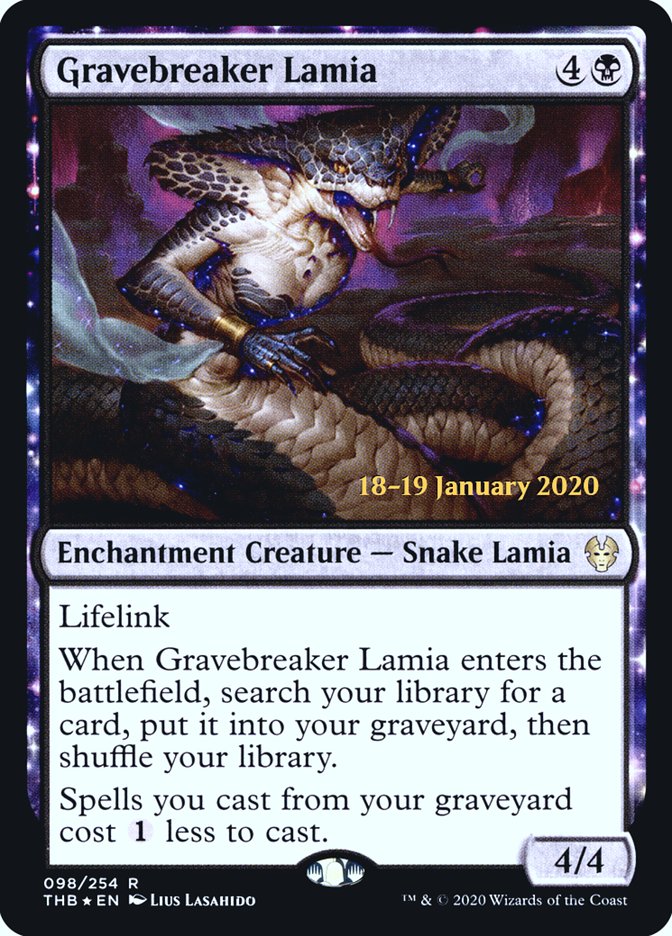 Gravebreaker Lamia [Theros Beyond Death Prerelease Promos] | Lots Moore NSW