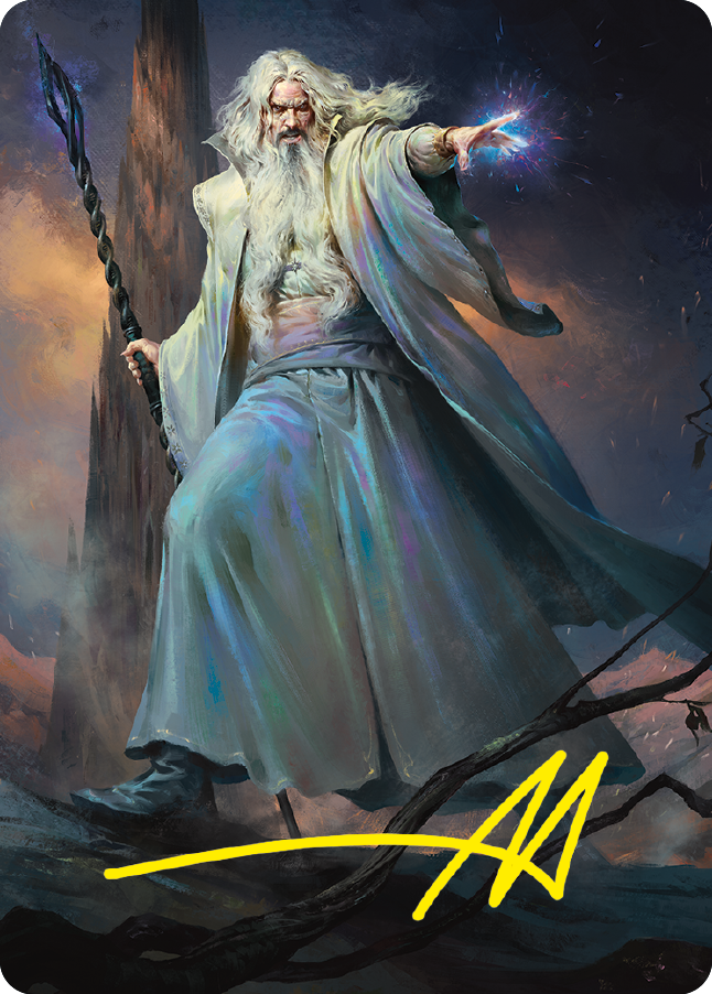 Saruman of Many Colors Art Card (Gold-Stamped Signature) [The Lord of the Rings: Tales of Middle-earth Art Series] | Lots Moore NSW