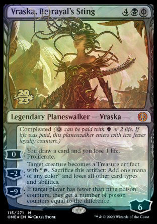 Vraska, Betrayal's Sting [Phyrexia: All Will Be One Prerelease Promos] | Lots Moore NSW