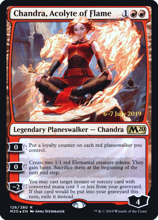 Chandra, Acolyte of Flame  [Core Set 2020 Prerelease Promos] | Lots Moore NSW