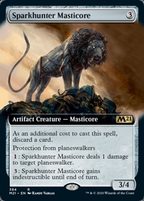 Sparkhunter Masticore (Extended Art) [Core Set 2021] | Lots Moore NSW