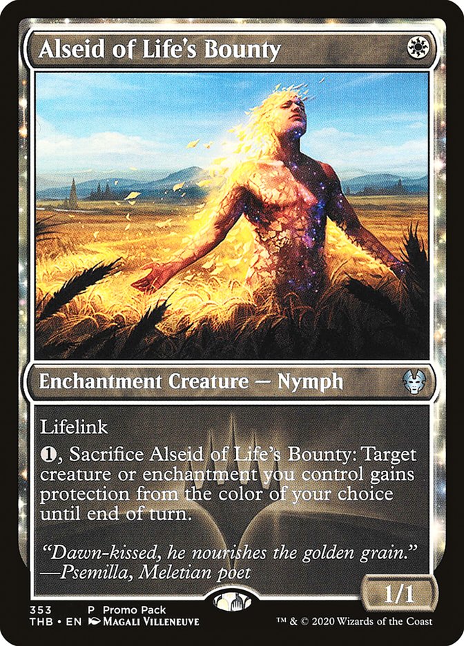 Alseid of Life's Bounty (Promo Pack) [Theros Beyond Death Promos] | Lots Moore NSW