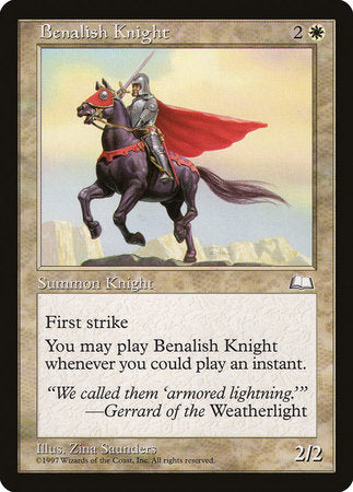 Benalish Knight [Weatherlight] | Lots Moore NSW