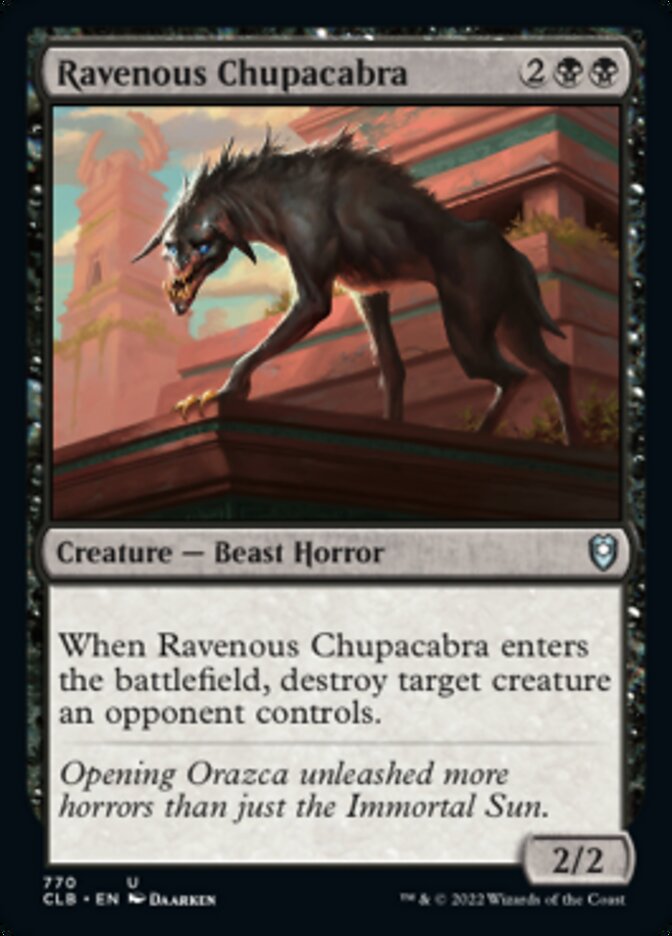 Ravenous Chupacabra [Commander Legends: Battle for Baldur's Gate] | Lots Moore NSW