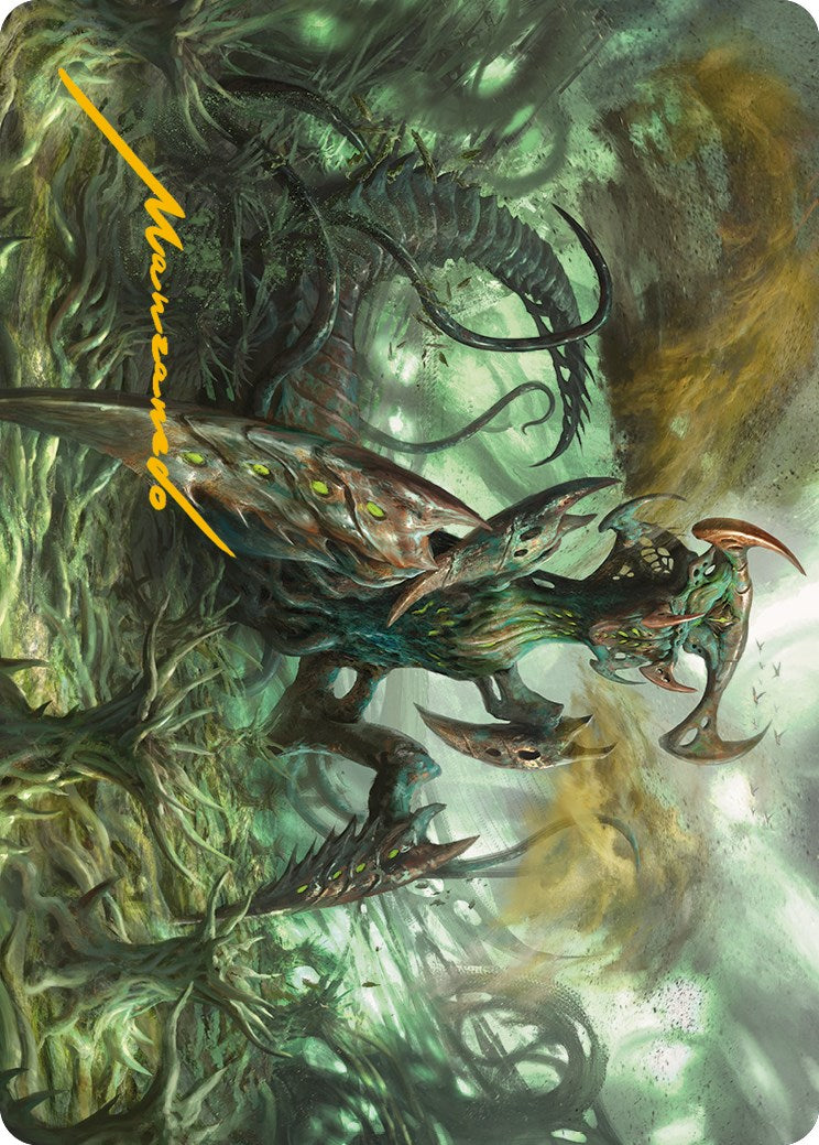 Zopandrel, Hunger Dominus Art Card (Gold-Stamped Signature) [Phyrexia: All Will Be One Art Series] | Lots Moore NSW