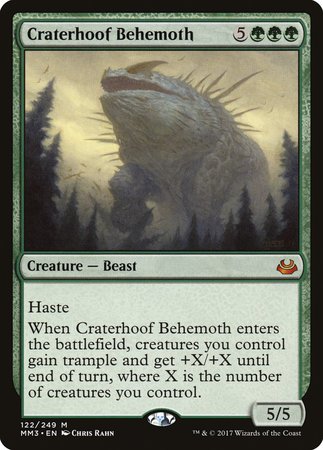 Craterhoof Behemoth [Modern Masters 2017] | Lots Moore NSW